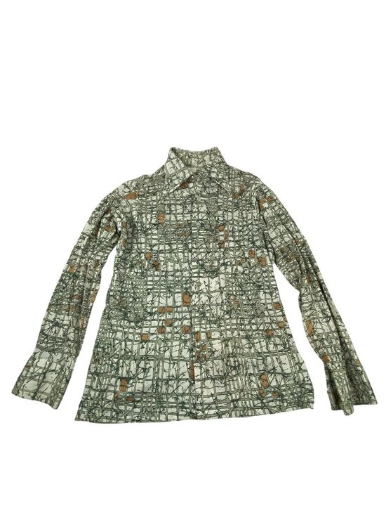 Sears King of the Road Other - VGT 70's Sears King of the Road Abstract Print Long Sleeve Button-Up Shirt Disco